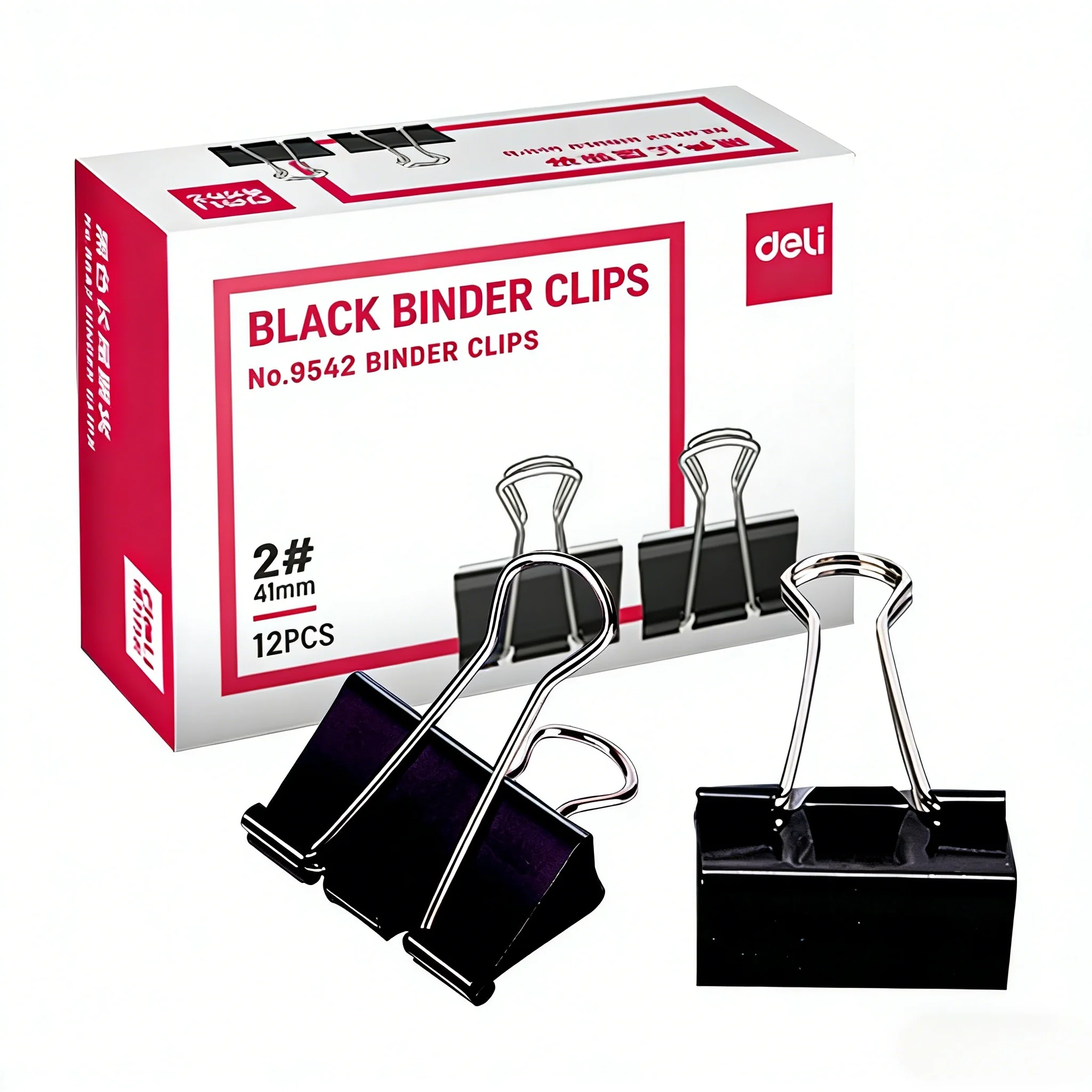 Binder Clip Assorted - 954 시리즈 블랙 바인더 클립 12개입/박스