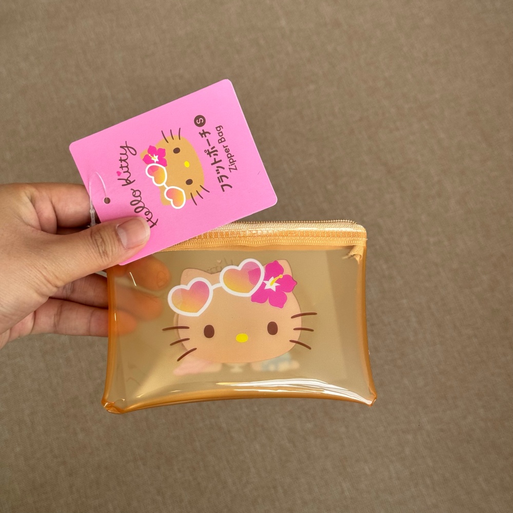 Tan Stationery & Office Supply - 정품 귀여운 태닝 헬로키티 PVC 지퍼