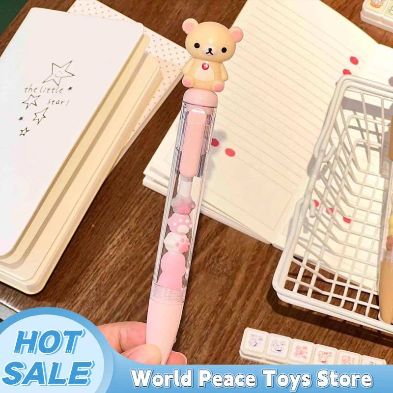 릴락쿠마 곰돌이 자매 캐릭터 젤 펜, 귀여운 디자인,  - Stationery Supplier 리뷰 및 가격