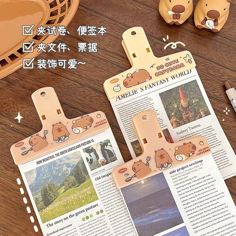 Capybara 바인더 클립 Kawaii 클립 파일 문 - Binder Clip Assorted 리뷰 및 가격