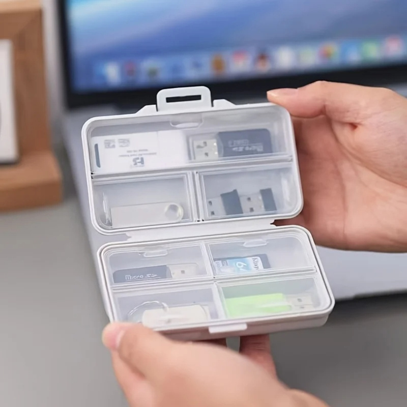 칸막이와 덮개가 있는 USB 보관함 1개. 사무용품,  - Stationery Office Supply Store 리뷰 및 가격